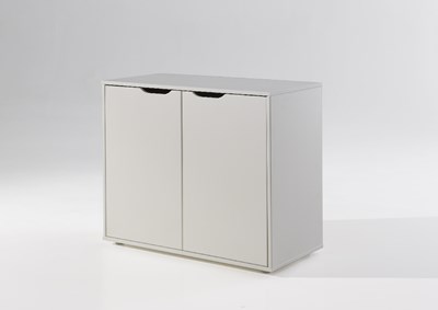 Commode-PINO COMMODE 2 PORTES BLANC-Vipack-mailleux-1