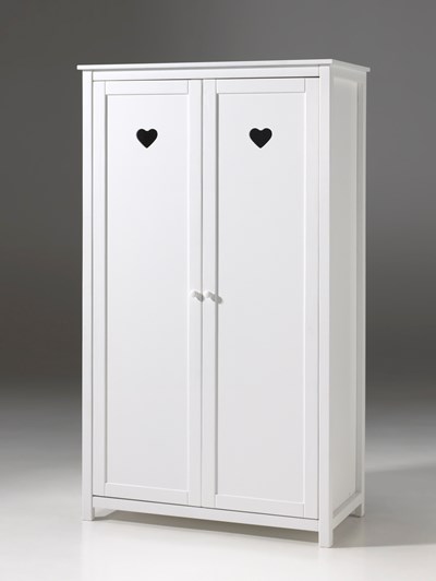 Garde-robe-AMORI ARMOIRE 2 PORTES BLANC-Vipack-mailleux-4