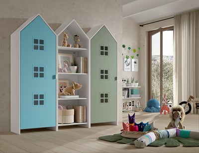 Chambres complètes-Combinaison de chambre d'enfant Casami 4-Vipack-mailleux-1