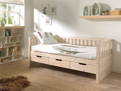 Lit enfant-FRITZ LIT CAPITAINE (91) 90 x 200 cm MILKY PINE-Vipack-mailleux-1