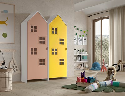 Chambres complètes-Combinaison de chambre d'enfant Casami 6-Vipack-mailleux-1