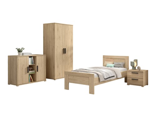 Chambres complètes-Combinaison de chambre d'enfant Sam 2-Vipack-mailleux-0