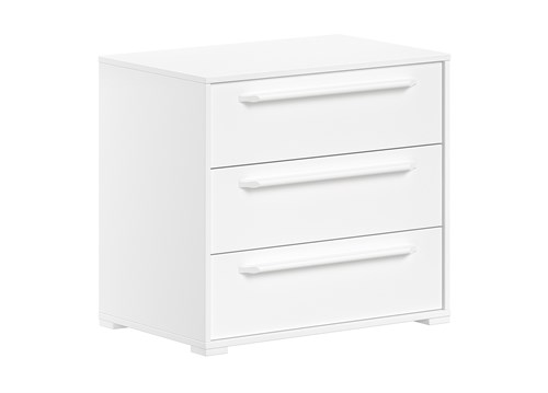 Commode-SAM COMMODE 3 TIROIRS POUR LIT MI-HAUTEUR BLANC-Vipack-mailleux-0