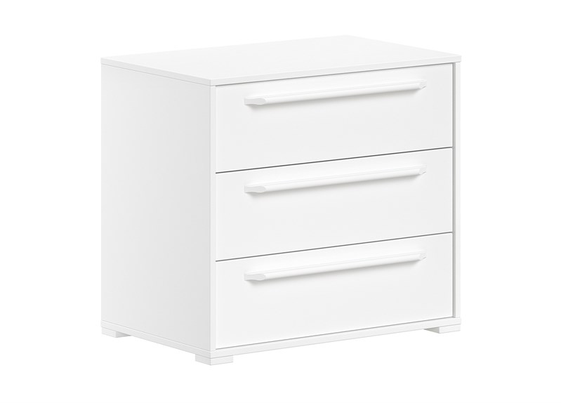 Commode-SAM COMMODE 3 TIROIRS POUR LIT MI-HAUTEUR BLANC-Vipack-mailleux-0