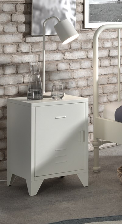 Chambres complètes-Combinaison de chambre d'enfant Bronxx blanc-Vipack-mailleux-7