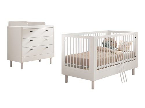 Chambres complètes-Combinaison de chambre d'enfant Forrest Beech 4-hêtre laqué blanc-Vipack-maill-0
