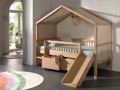 Chambres complètes-Combinaison de chambre d'enfant Forrest Oak chêne-Vipack-mailleux-6