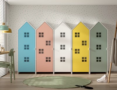 Chambres complètes-Combinaison de chambre d'enfant Casami 5-Vipack-mailleux-1