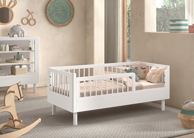 Lit enfant-FORREST LIT JUNIOR 70 x 140 cm HÊTRE BLANC-Vipack-mailleux-1