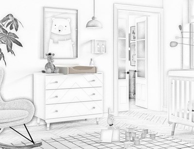 Table à langer-BILLY PLAN À LANGER SATIN WHITE-Vipack-mailleux-1