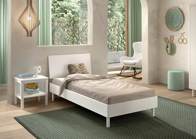 Chambres complètes-Combinaison de chambre d'enfant Forrest Beech 4-hêtre laqué blanc-Vipack-maill-1