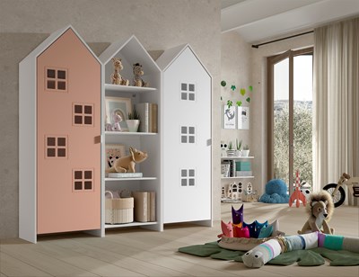 Chambres complètes-Combinaison de chambre d'enfant Casami 5-Vipack-mailleux-1