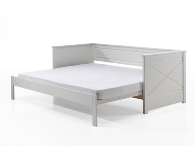 Lit enfant-PINO  SCOTT LIT AMOUVABLE (93) 90 x 200 cm BLANC-Vipack-mailleux-5