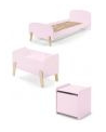 Chambres complètes-Combinaison de chambre d'enfant Kiddy 3-rose-Vipack-mailleux-0