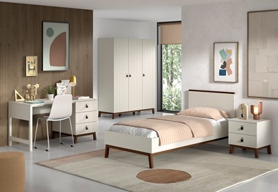 Chambres complètes-Combinaison de chambre d'enfant Sezane 5-clay-Vipack-mailleux-1