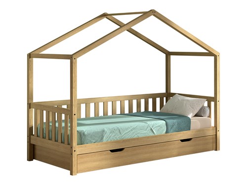 Chambres complètes-Combinaison de chambre d'enfant Nature chêne-Vipack-mailleux-0
