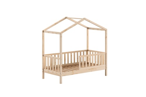 Lit enfant-DALLAS LIT CABANE JUNIOR 70 x 140 cm NATUREL-Vipack-mailleux-0