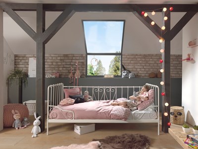 Lit enfant-ALICE LIT CAPITAINE 90 x 200 cm BLANC-Vipack-mailleux-1