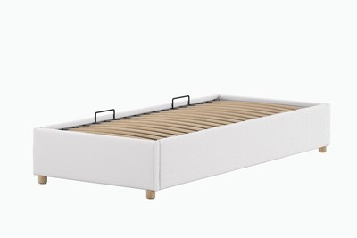 Lit enfant-MOON STORAGE CADRE DE LIT CÔTÉ LONG 90 x 200 cm BOUCLÉ BLANC-Vipack-mailleux-3