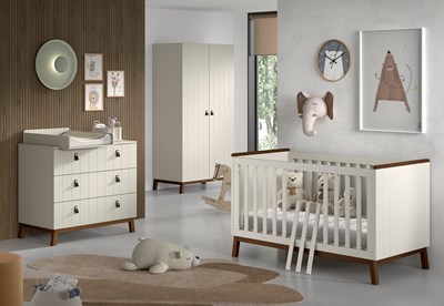Chambres complètes-Combinaison de chambre d'enfant Sezane 4-clay-Vipack-mailleux-12
