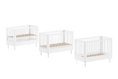 Chambres complètes-Combinaison de chambre d'enfant Forrest Beech 4-hêtre laqué blanc-Vipack-maill-4
