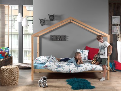 Lit enfant-DALLAS LIT CABANE SANS GRILLE 90 x 200 cm NATUREL-Vipack-mailleux-3