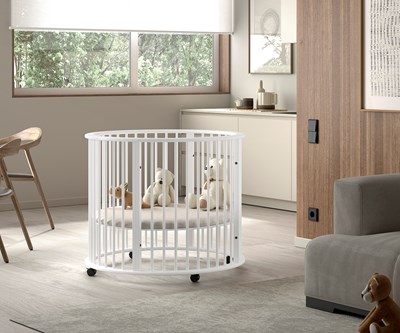 Parc bébé-DINO PARC BÉBÉ Ø 90 cm BLANC-Vipack-mailleux-1