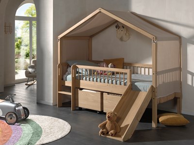 Chambres complètes-Combinaison de chambre d'enfant Forrest Oak chêne-Vipack-mailleux-1