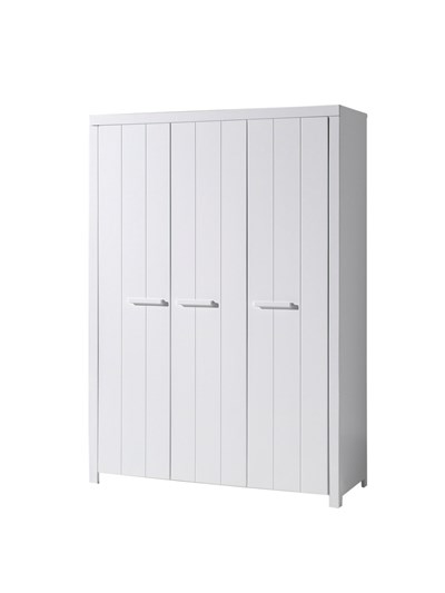 Chambres complètes-Combinaison de chambre d'enfant Erik blanc-Vipack-mailleux-4