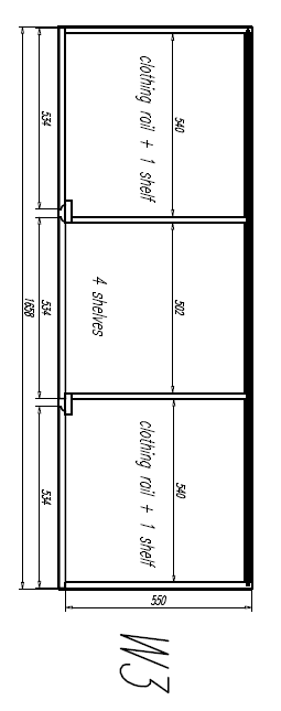 Garde-robe-LARA ARMOIRE 3 PORTES BLANC-Vipack-mailleux-2