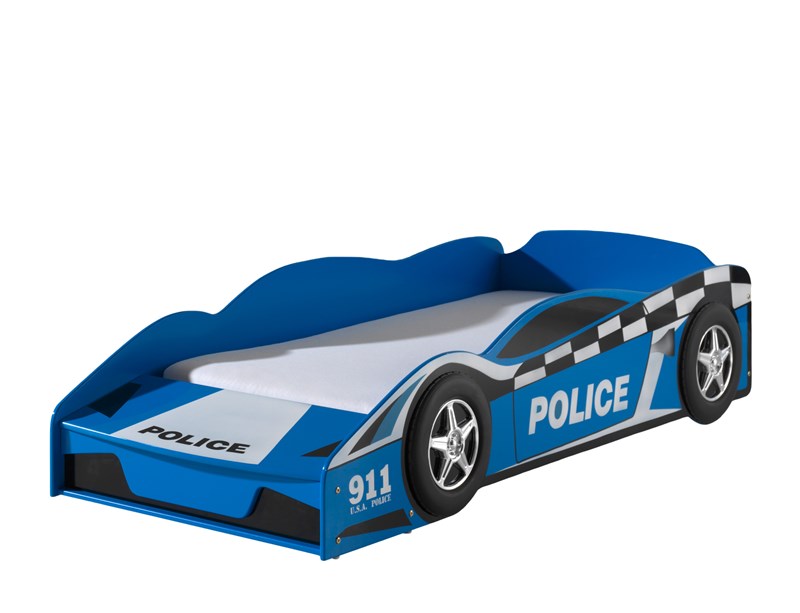 Lit enfant-CARBEDS JUNIOR POLICE LIT 70 x 140 cm BLEU-Vipack-mailleux-0