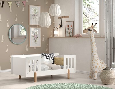 Lit enfant-SMILE LIT JUNIOR 70 x 140 cm BLANC-Vipack-mailleux-1