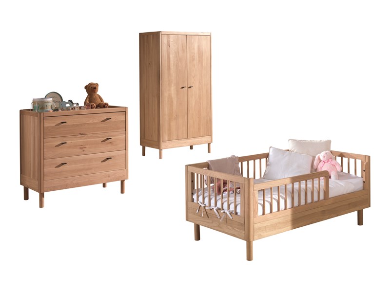 Chambres complètes-Combinaison de chambre d'enfant Forrest Oak 6-chêne-Vipack-mailleux-0