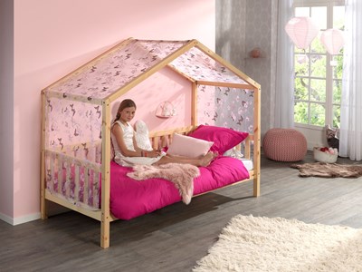 Chambres complètes-Combinaison de chambre d'enfant Dallas bois naturel-Vipack-mailleux-4