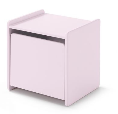 Chambres complètes-Combinaison de chambre d'enfant Kiddy 3-rose-Vipack-mailleux-3
