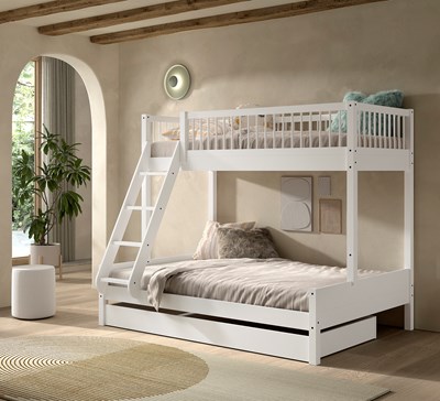 Chambres complètes-Combinaison de chambre d'enfant Forrest Beech hêtre laqué blanc-Vipack-mailleu-1