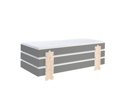 Chambres complètes-Combinaison de chambre d'enfant Modulo 3-Vipack-mailleux-2