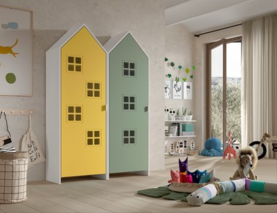 Chambres complètes-Combinaison de chambre d'enfant Casami 0-Vipack-mailleux-1