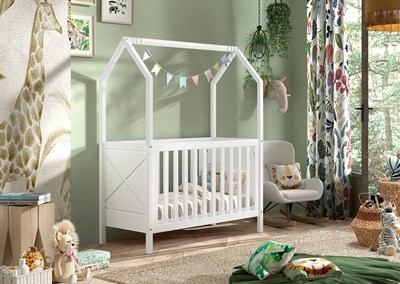Lit bébé-SCOTT LIT BÉBÉ 60 x 120 cm BLANC-Vipack-mailleux-1