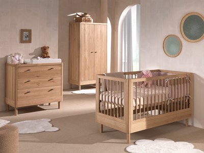 Chambres complètes-Combinaison de chambre d'enfant Forrest Oak 4-chêne-Vipack-mailleux-1