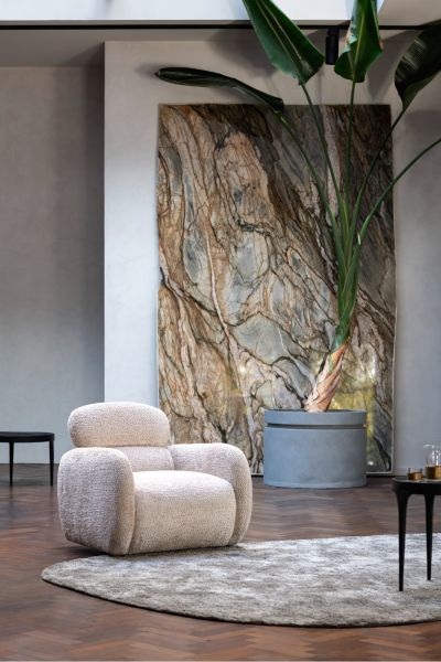 Fauteuils pivotants-Ostia, fauteuil pivotante-Xooon-mailleux-0