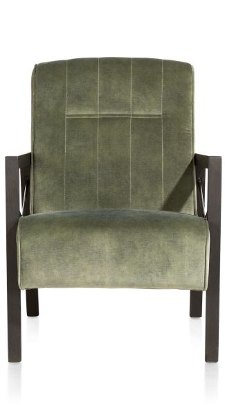 Fauteuils cuir-Northon, fauteuil avec accoudoir en bois vintage clay  white  black-Henders & Haze-9