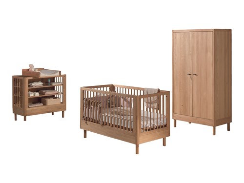 Chambres complètes-Combinaison de chambre d'enfant Forrest Oak 2-chêne-Vipack-mailleux-0