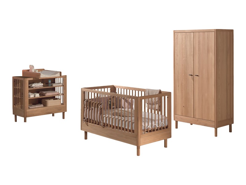 Chambres complètes-Combinaison de chambre d'enfant Forrest Oak 2-chêne-Vipack-mailleux-0