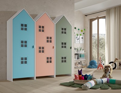 Chambres complètes-Combinaison de chambre d'enfant Casami 3-Vipack-mailleux-1