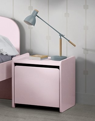 Chambres complètes-Combinaison de chambre d'enfant Kiddy 3-rose-Vipack-mailleux-7