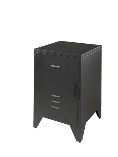 Chambres complètes-Combinaison de chambre d'enfant Bronxx noir-Vipack-mailleux-6