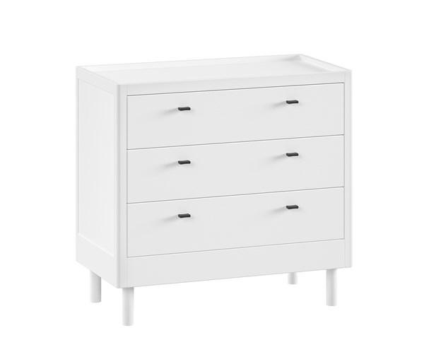 Commode-FORREST COMMODE 3 TIROIRS HÊTRE BLANC-Vipack-mailleux-0