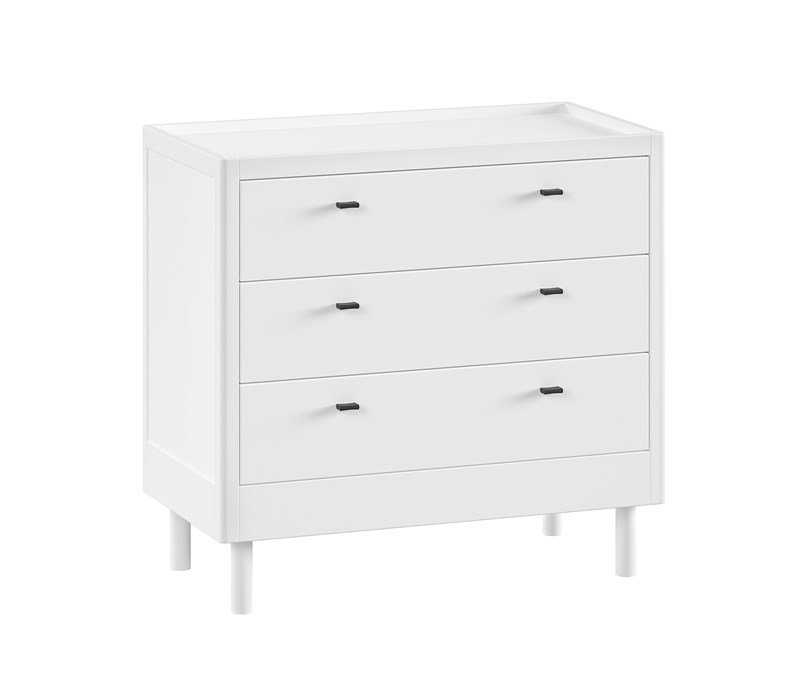 Commode-FORREST COMMODE 3 TIROIRS HÊTRE BLANC-Vipack-mailleux-0