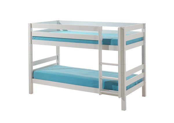 Lit superposé-PINO LIT SUPERPOSÉ (H 140cm) 90 x 200 cm BLANC-Vipack-mailleux-0